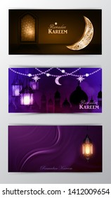 Ramadan Kareem, greeting background vector