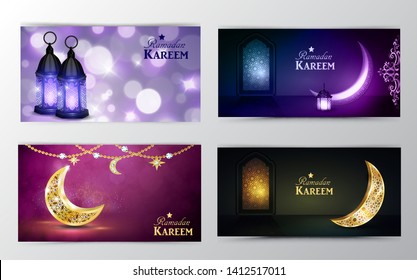 Ramadan Kareem, greeting background vector