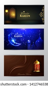 Ramadan Kareem, greeting background vector