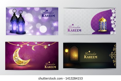 Ramadan Kareem, greeting background vector