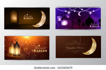 Ramadan Kareem, greeting background vector