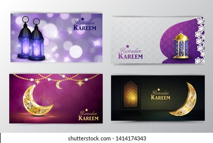 Ramadan Kareem, greeting background vector
