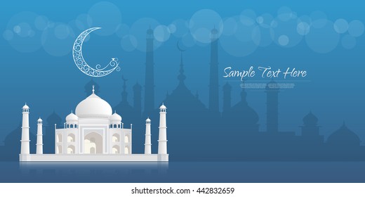 Ramadan Kareem greeting banner or Background