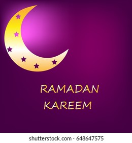Ramadan Kareem greeting with beautiful gradient
