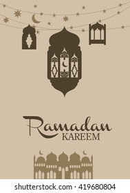 Ramadan kareem greeting card