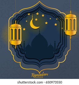 Ramadan Kareem greeting card