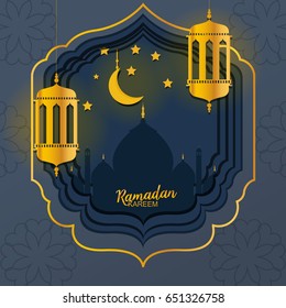 Ramadan Kareem greeting card