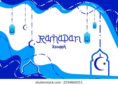Ramadan kareem greeting card Abstract Background