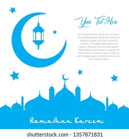 Ramadan Kareem greeting card background