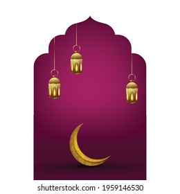 ramadan kareem  greeting card background vector illustration