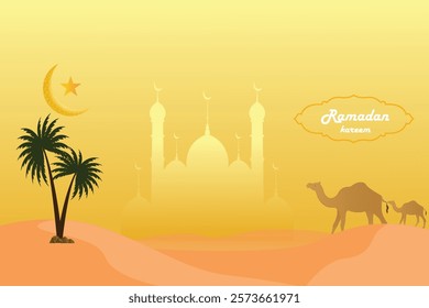 Ramadan kareem greeting card . Ramadan kareem background .
