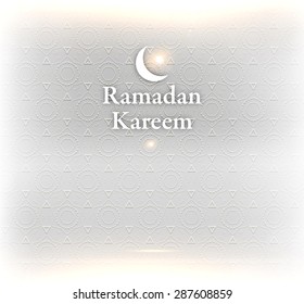 Ramadan Kareem. Ramadan Greeting Card Background. Muslim Pattern. Holiday Design.
