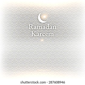 Ramadan Kareem. Ramadan Grußkartenhintergrund. Moslemisches Muster. Urlaubsdesign.