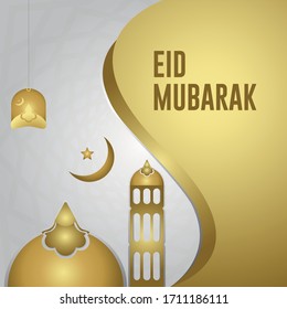 Ramadan Kareem greeting card banner template design with colorful crescent islamic banner background design or greeting design  moon and traditional lantern.