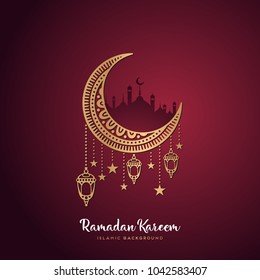 diseño de tarjetas de felicitación ramadan kareem con mandala