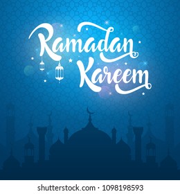 Ramadan kareem greeting card design