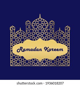 Ramadan Kareem Greeting Card islamic vector illustration