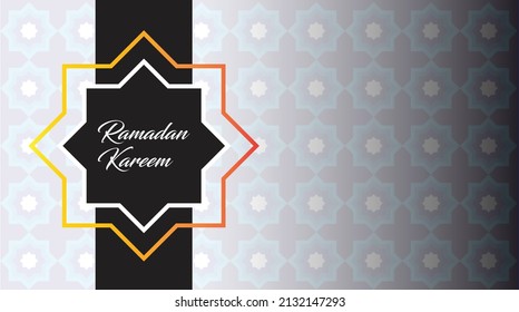 Ramadan Kareem Greeting Card Islamic Vector Design.Vector illustration.dark blue background
