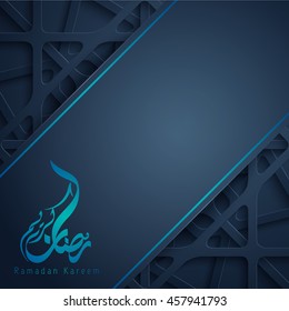 Ramadan Kareem greeting card islamic design template