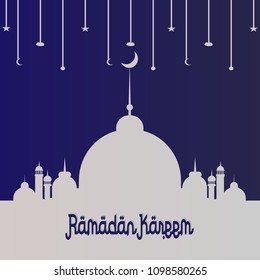 Ramadan Kareem greeting card. nice and beautiful abstract or poster for Ramadan Kareem or Eid Mubarak