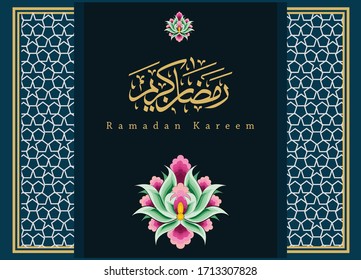 
Plantilla de tarjeta de felicitación Ramadan Kareem con caligrafía árabe
Los adornos de estilo islámico son muy adecuados para diferentes propósitos. Vector