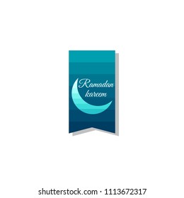 Ramadan Kareem Greeting Card Vector Template Design Illustration