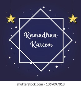 Ramadan Kareem Greeting Card Vector Template Design Illustration