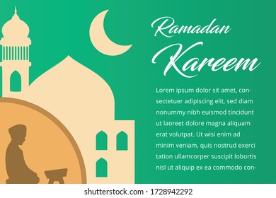 Ramadan Kareem Grußkartenvektor