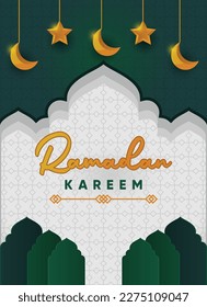 Ramadan Kareem Greeting Card. Ramadan Kareem Greeting Card. Vector Illustration