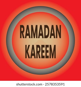 Ramadan kareem greeting card. Vector illustration.