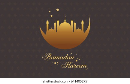 Ramadan Kareem greeting collection stock