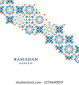 Ramadan Kareem Saludo al diseño de una publicación o pancarta en medios sociales