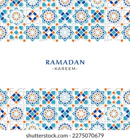 Ramadan Kareem Greeting Design for Social Media Post or Banner