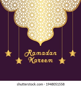Ramadan Kareem Greeting islamic background vector design