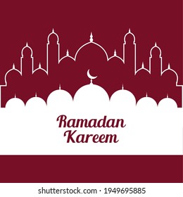 Ramadan Kareem Greeting islamic background vector design