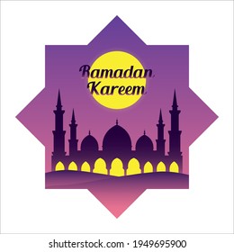 Ramadan Kareem Greeting islamic background vector design