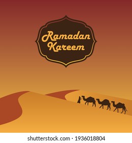 Ramadan Kareem Greeting islamic vector illustration