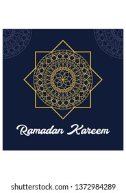 Ramadan Kareem greeting ornament pattern background