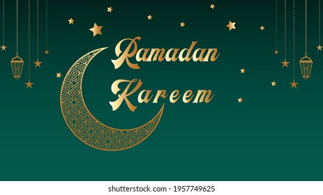 Ramadan kareem greeting social media post