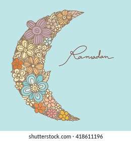 Ramadan Kareem, greeting vector