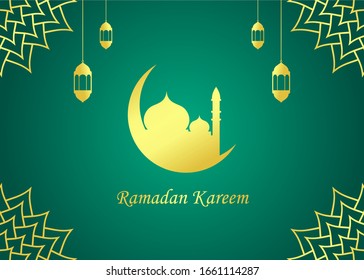 ramadan kareem greeting vector background