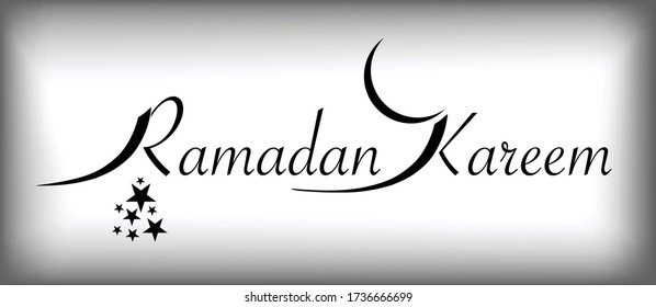 Ramadan Kareem handwritten lettering Vector calligraphy isolated Ready for design eliment