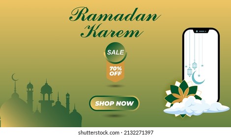 Ramadan Kareem Feliz Ramadán. Antecedentes de la festividad islámica de Eid Mubarak.