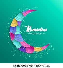 Ramadan Kareem, happy iftar, Ramadan Kareem beautiful greeting card with arabic calligraphy, template for menu, invitation, poster, banner, card for the celebration of Muslim festival, sale.