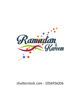ramadan kareem has mean muslim event to greeting holy month. greeting card label