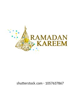 ramadan kareem has mean muslim event. You can use it for greeting card, post card, logo and label