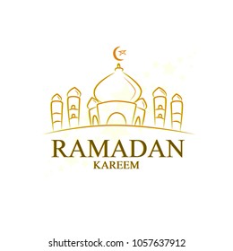 ramadan kareem has mean muslim event. You can use it for greeting card, post card, logo and label