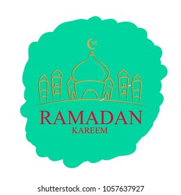 ramadan kareem has mean muslim event. You can use it for greeting card, post card, logo and label