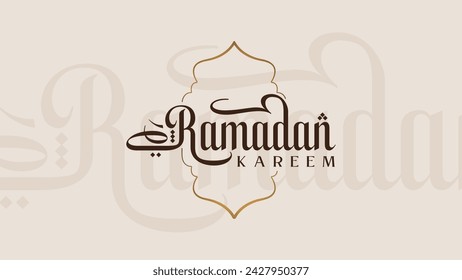 Ramadan Kareem holiday design. Celebrate Ramadhan Holy month in Islam