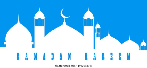 Ramadan Kareem Holiday Greeting Card, Banner, Background. Design Vector Template